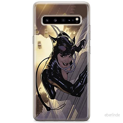 ERT GROUP Mobiltelefonskal för Samsung S10 5G original och officiellt licenserat DC mönster Catwoman 006 anpassad till mobiltelefonens form, TPU fodral 5904805505133