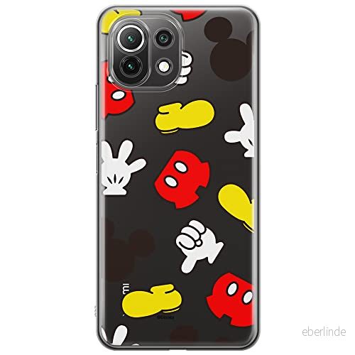 ERT GROUP mobiltelefonfodral för Xiaomi 11 LITE 4G/5G originalt och officiellt licensierat Disney mönster Mickey 046, gedeeltelijk transparant 5905131808011