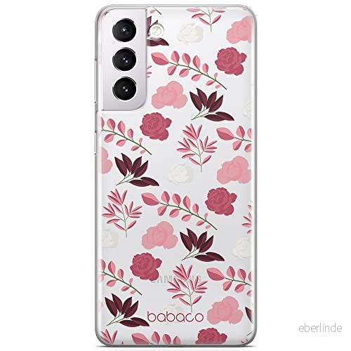 ERT GROUP mobiltelefonfodral för Samsung S21 originalt och officiellt licensierat Babaco mönster Flowers 020 optimalt anpassad till formen på mobiltelefonen, gedeeltelijk transparant 5903932641103