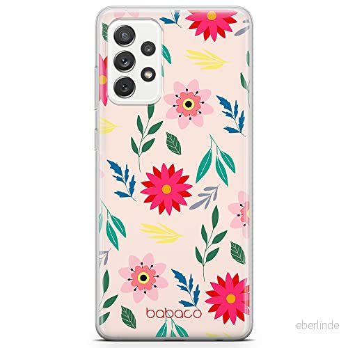 ERT GROUP mobiltelefonfodral för Samsung A72 5G originalt och officiellt licensierat Babaco mönster Flowers 010 optimalt anpassad till formen på mobiltelefonen, fodral tillverkad av TPU plast 5903932585902