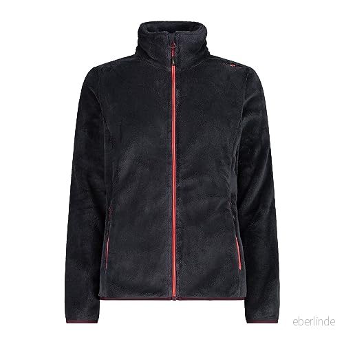 CMP Fleecejacka för kvinnor, Antracit Burgundy, 44 8058949441547