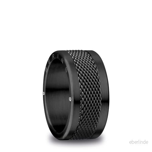 BERING Herrring i svart glänsande Arctic Symphony Collection med Rostfritt stål Arve 11, stål, Ingen ädelsten 5710718270552