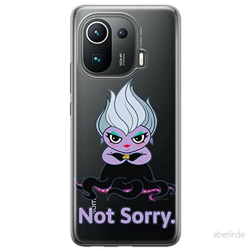 ERT GROUP mobiltelefonfodral för Xiaomi MI 11 PRO originalt och officiellt licensierat Disney mönster Ursula 004 optimalt anpassad till formen på mobiltelefonen, gedeeltelijk transparant 5905131461698