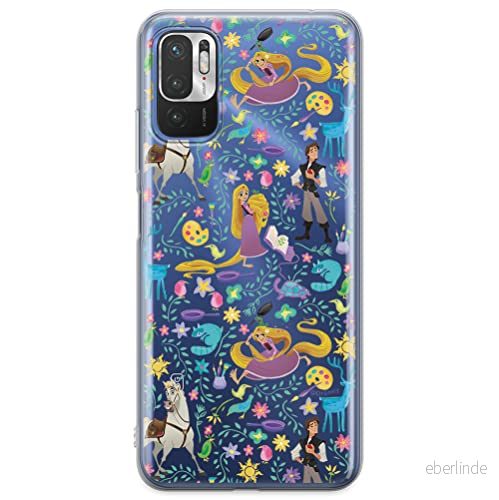 ERT GROUP mobiltelefonfodral för Xiaomi REDMI NOTE 10 5G / POCO M3 PRO originalt och officiellt licensierat Disney mönster Tangled 001 anpassad till formen på mobiltelefonen, gedeeltelijk transparant 5904805608988