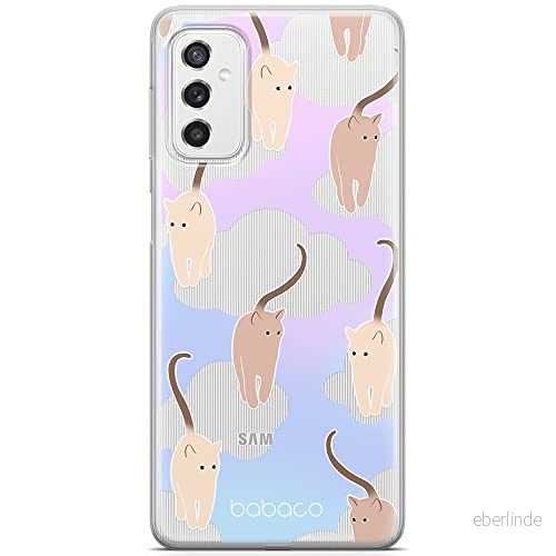 ERT GROUP mobiltelefonfodral för Samsung M52 5G originalt och officiellt licensierat Babaco mönster Cats 015 optimalt anpassad till formen på mobiltelefonen, gedeeltelijk transparant 5905131117892