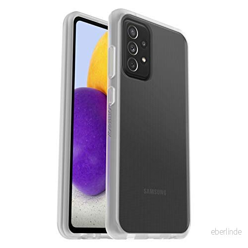 OtterBox React Series skal för Samsung Galaxy A72, stöttåligt, fallsäkert, supertunt, skyddande tunt skal, testad till militärstandard, Klar 840104241226