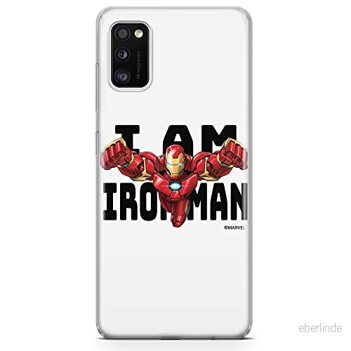 ERT GROUP mobiltelefonfodral för Samsung A41 originalt och officiellt licensierat Marvel mönster Iron Man 028 optimalt anpassad till formen på mobiltelefonen, fodral tillverkad av TPU plast 5904805142710