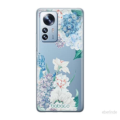 ERT GROUP mobiltelefonfodral för Xiaomi 12 / 12X originalt och officiellt licensierat Babaco mönster Flowers 027 optimalt anpassad till formen på mobiltelefonen, gedeeltelijk transparant 5905511489441