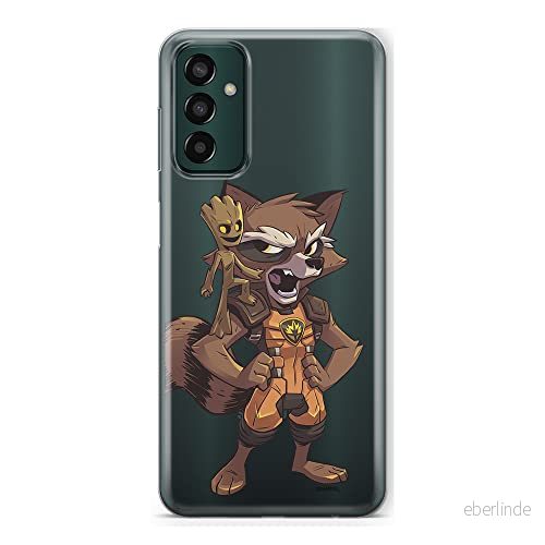 ERT GROUP mobiltelefonfodral för Samsung M13 4G originalt och officiellt licensierat Marvel mönster Guardians of the Galaxy 018 anpassad till formen på mobiltelefonen, gedeeltelijk transparant 5905511327699