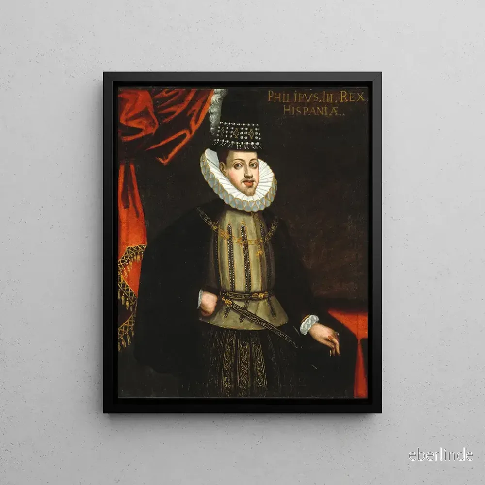 Målning av kung Filip III av Spanien – Anonym Målning av kung Filip III av Spanien – Anonym