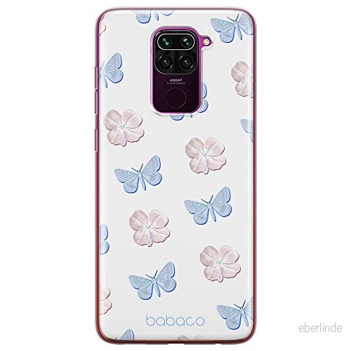 ERT GROUP mobiltelefonfodral för Xiaomi REDMI NOTE 9 originalt och officiellt licensierat Babaco mönster Flowers 043 optimalt anpassad till formen på mobiltelefonen, fodral tillverkad av TPU plast 5905131322357