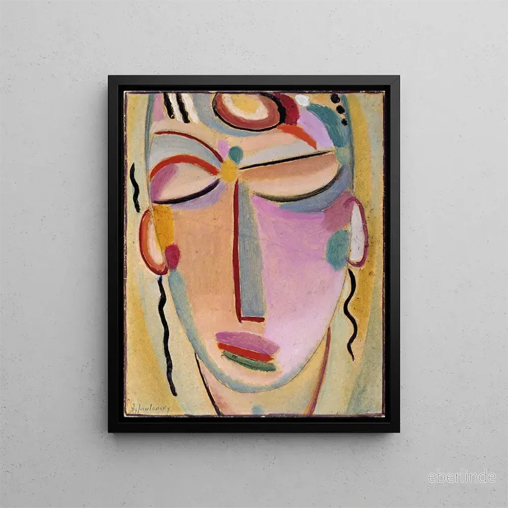 Målning Meditation av den mystiska huvudet - Alexej von Jawlensky | Konsttryck