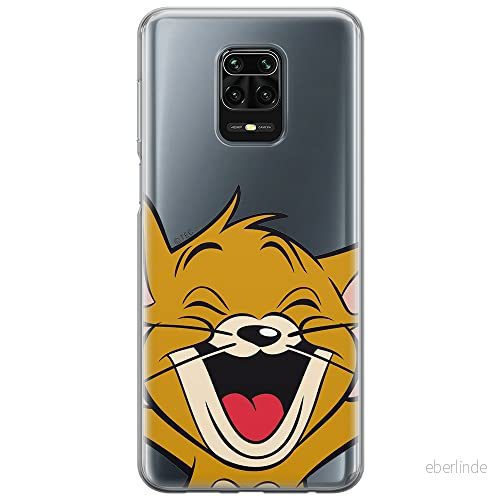 ERT GROUP mobiltelefonfodral för Xiaomi REDMI NOTE 9 PRO/ 9S originalt och officiellt licensierat Tom and Jerry mönster 003 anpassad till formen på mobiltelefonen, gedeeltelijk transparant 5903040318119