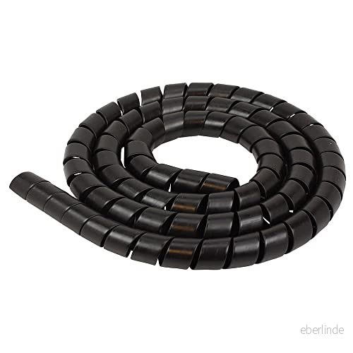 cyclingcolors spiral elektriska kablar flexibel svart slang spiralslang PVC plasttråd bil motorcykel (Diameter 8mm, längd 1m) 3666690037084