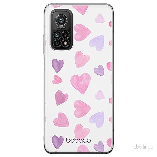 ERT GROUP mobiltelefonfodral för Xiaomi MI 10T 5G / PRO originalt och officiellt licensierat Babaco mönster Hearts 005 anpassad till formen på mobiltelefonen, gedeeltelijk transparant 5904805042829