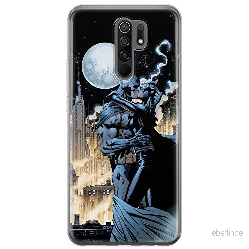 ERT GROUP mobiltelefonfodral för Xiaomi REDMI 9 originalt och officiellt licensierat DC mönster Batman 005 optimalt anpassad till formen på mobiltelefonen, fodral tillverkad av TPU plast 5903040306895