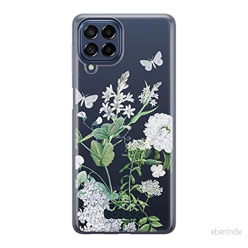 ERT GROUP mobiltelefonfodral för Samsung M53 5G originalt och officiellt licensierat Babaco mönster Flowers 033 optimalt anpassad till formen på mobiltelefonen, gedeeltelijk transparant 5905511389963