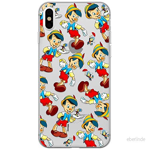 ERT GROUP mobiltelefonfodral för Iphone XS Max originalt och officiellt licensierat Disney mönster Pinocchio 002 optimalt anpassad till formen på mobiltelefonen, gedeeltelijk transparant 5905131813619