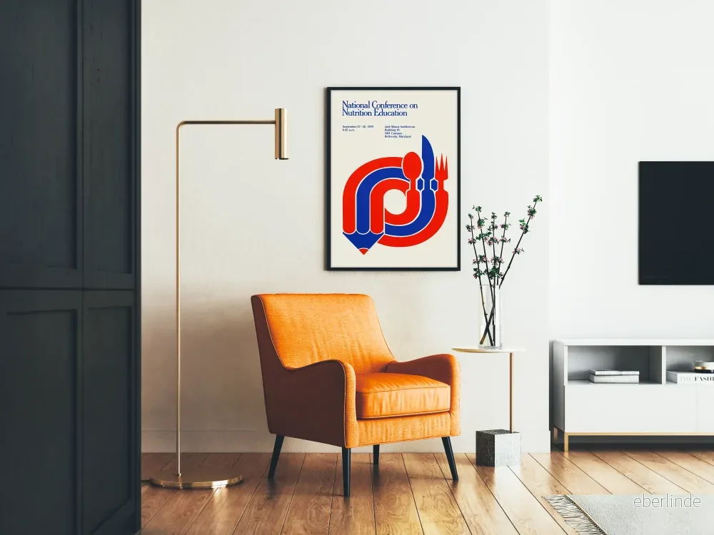 Vintageposter för Nationell konferens om näringsutbildning 1979 - Bild 2