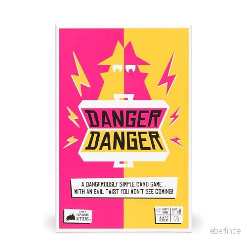 Exploding Kittens Danger av A 10 minuters team kortspel Outwit, Outplay, Outscore! Ages 7+ Family Card Game 810083045696