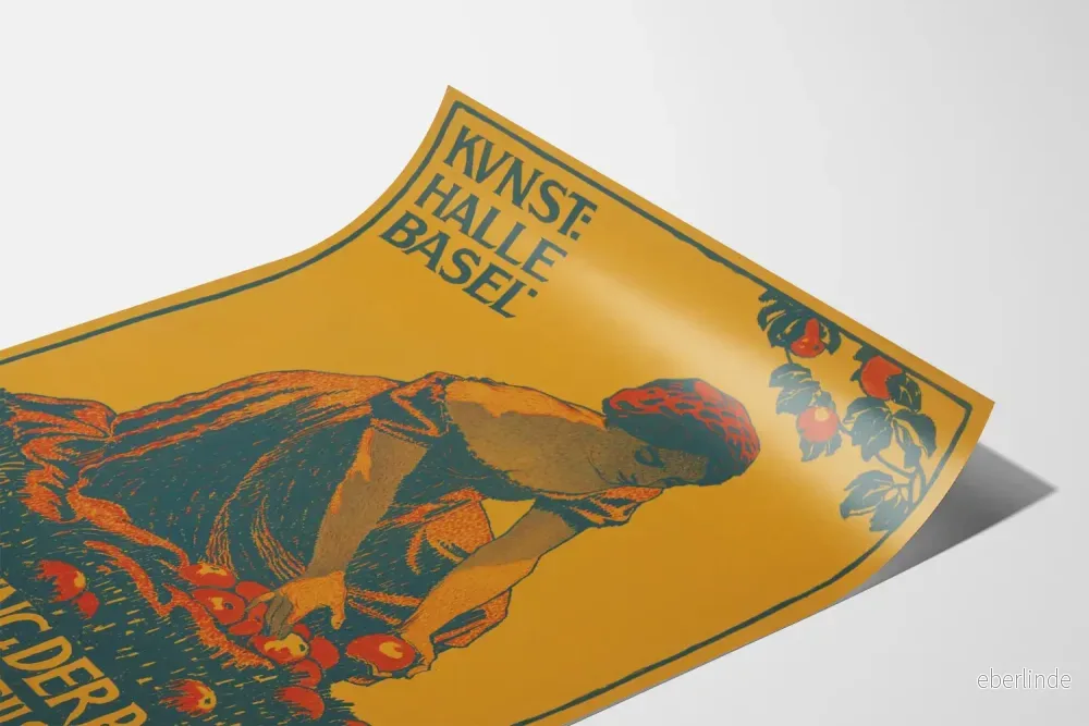 Vintageposter Kunsthalle Basel - Bålekonstnärernas utställning 1910 - Bild 3
