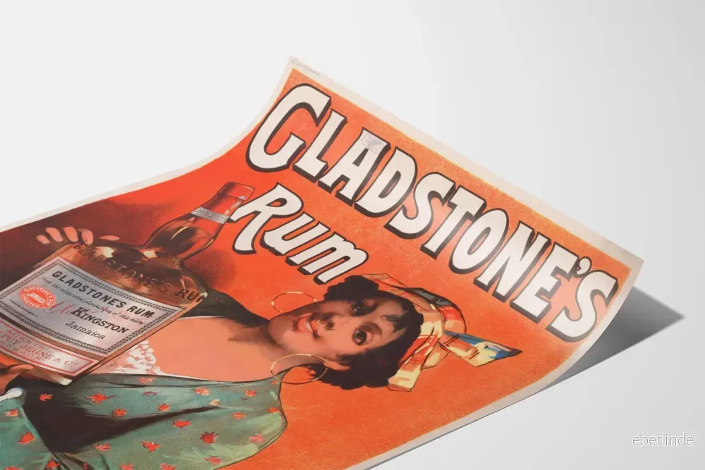 Vintageaffisch för Gladstone's Rum för väggdekoration - Bild 3