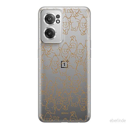 ERT GROUP mobiltelefonfodral för Oneplus NORD CE 2 originalt och officiellt licensierat Disney mönster Winnie the Pooh and Friends 005 anpassad till formen på mobiltelefonen, gedeeltelijk transparant 5905511281731