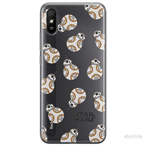ERT GROUP mobiltelefonfodral för Xiaomi REDMI 9A originalt och officiellt licensierat Star Wars mönster BB 8 004 optimalt anpassad till formen på mobiltelefonen, gedeeltelijk transparant 5903040369517