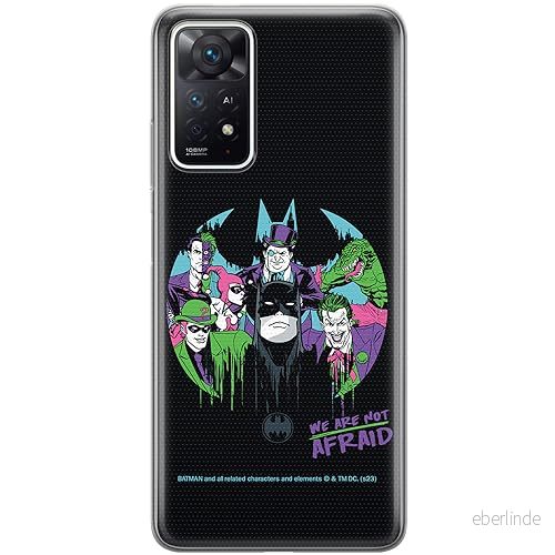 ERT GROUP mobiltelefonfodral för Xiaomi REDMI NOTE 11 PRO 5G/ 4G originalt och officiellt licensierat DC mönster Batman 100, fodral tillverkad av TPU plast 5905795059866