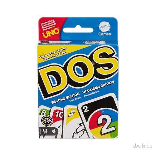 Mattel UNO DOS Andra Upplagan Kortspel 194735145591