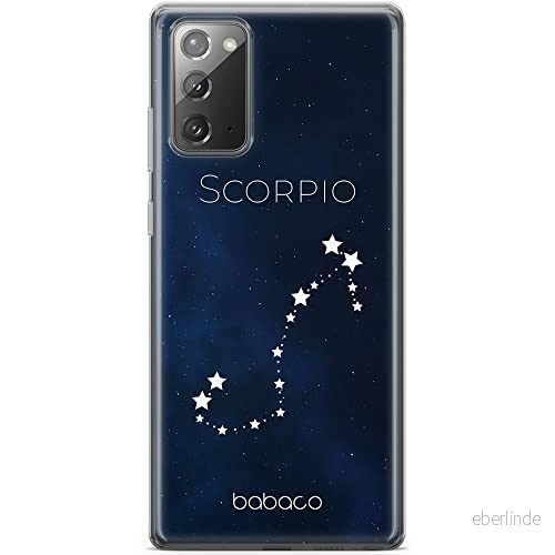 ERT GROUP mobiltelefonfodral för Samsung GALAXY NOTE 20 originalt och officiellt licensierat Babaco mönster Zodiac Constellation 008, fodral tillverkad av TPU plast 5903932196924