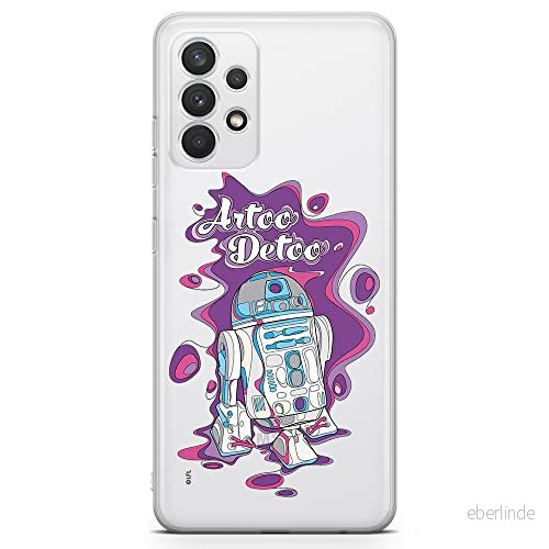ERT GROUP mobiltelefonfodral för Samsung A32 4G LTE originalt och officiellt licensierat Star Wars mönster R2D2 002 optimalt anpassad till formen på mobiltelefonen, gedeeltelijk transparant 5903040475768