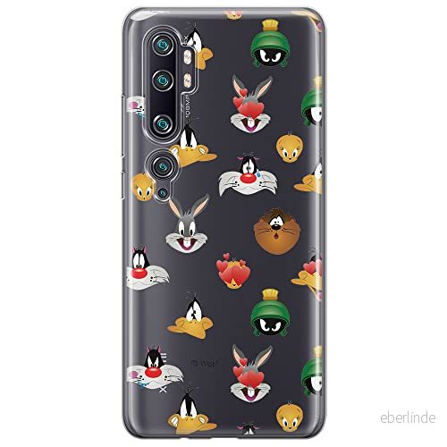 ERT GROUP mobiltelefonfodral för Xiaomi MI NOTE 10 / PRO originalt och officiellt licensierat Looney Tunes mönster 007 anpassad till formen på mobiltelefonen, gedeeltelijk transparant 5904805580932