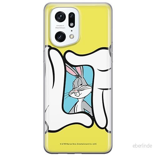 ERT GROUP mobiltelefonfodral för Oppo FIND X5 PRO originalt och officiellt licensierat Looney Tunes mönster Bugs 025 optimalt anpassad till formen på mobiltelefonen, fodral tillverkad av TPU plast 5905795092146