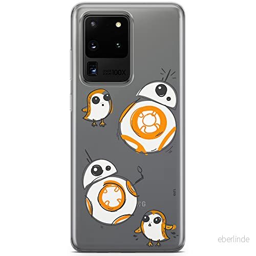 ERT GROUP Mobiltelefonskal för Samsung S20 Ultra original och officiellt licensierat Star Wars mönster BB 8 010 anpassad till mobiltelefonens form, delvis transparent 5903537528687