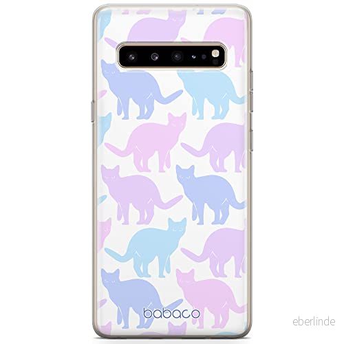 ERT GROUP mobiltelefonfodral för Samsung S10 5G originalt och officiellt licensierat Babaco mönster Cats 011 optimalt anpassad till formen på mobiltelefonen, fodral tillverkad av TPU plast 5905131053770