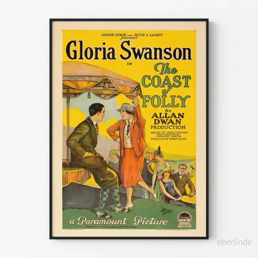 Vintageposter The Coast of Folly dekorativ