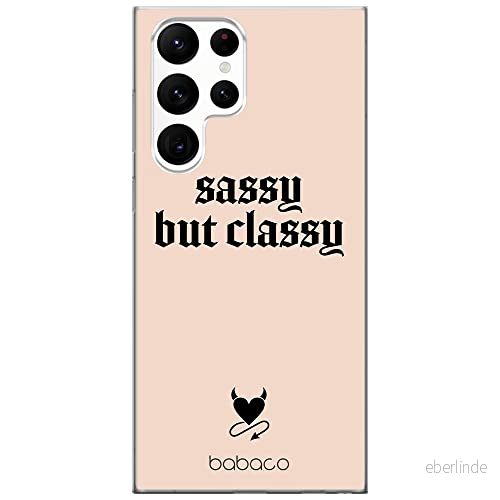 ERT GROUP mobiltelefonfodral för Samsung S22 ULTRA originalt och officiellt licensierat Babaco mönster Sassy but classy 001 anpassad till formen på mobiltelefonen, fodral tillverkad av TPU plast 5904805285981
