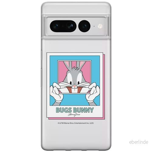 ERT GROUP mobiltelefonfodral för Google PIXEL 7 PRO originalt och officiellt licensierat Looney Tunes mönster Bugs 024 optimalt anpassad till formen på mobiltelefonen, gedeeltelijk transparant 5905795178116