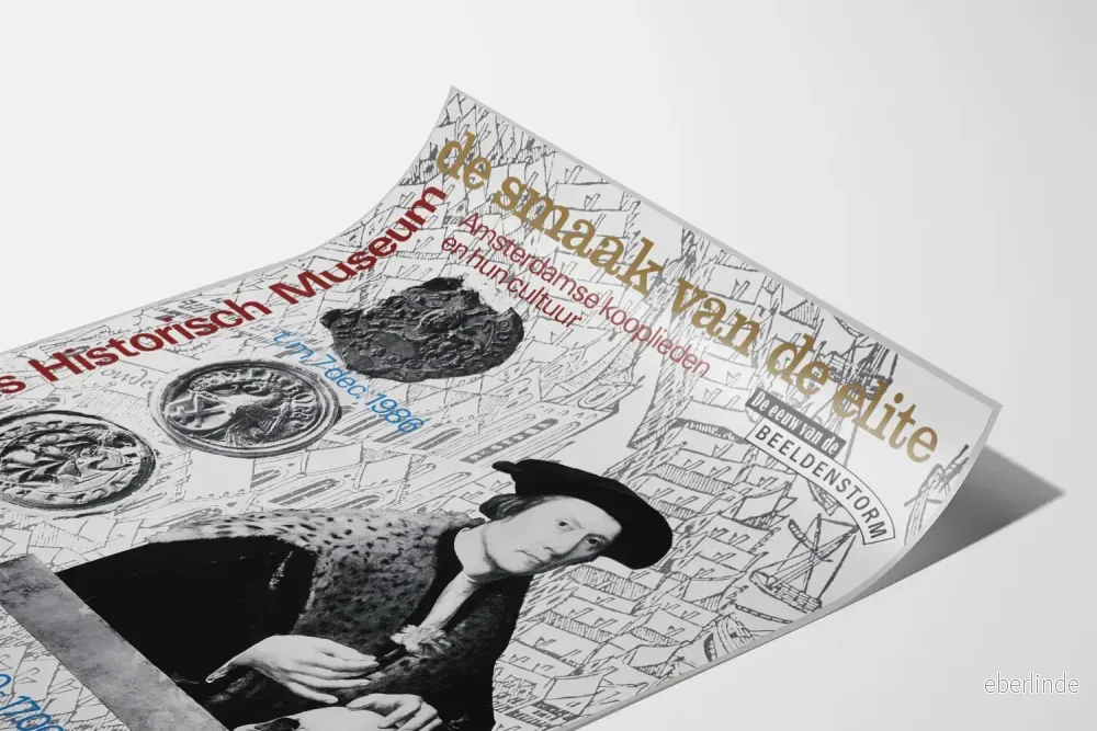 Affisch Historiska museet i Amsterdam - Utställning av smak från eliten - Bild 3