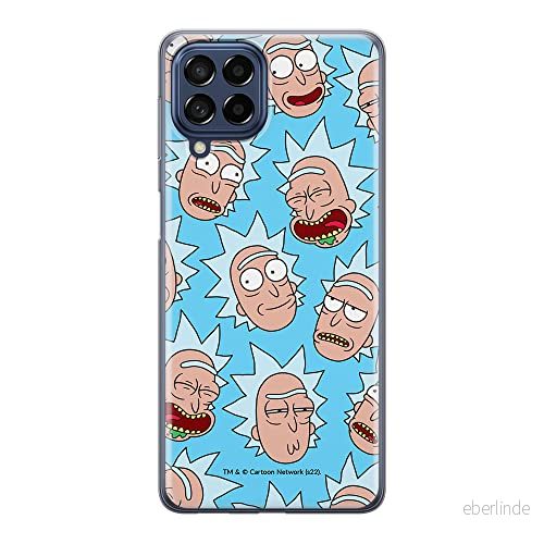 ERT GROUP mobiltelefonfodral för Samsung M53 5G originalt och officiellt licensierat Rick and Morty mönster & 015 anpassad till formen på mobiltelefonen, fodral tillverkad av TPU plast 5905511388423