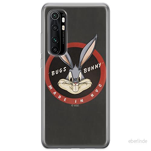 ERT GROUP mobiltelefonfodral för Xiaomi MI NOTE 10 Lite originalt och officiellt licensierat Looney Tunes mönster Bugs 006 anpassad till formen på mobiltelefonen, fodral tillverkad av TPU plast 5904805588976