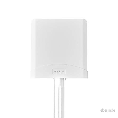 NEDIS 5G / 4G 3G antenn GSM Inomhus och utomhusområden 698 5000MHz Förstärkning dBi (med antennkabel): 6 dB 2,50m Vit 2,50 m 5412810327935