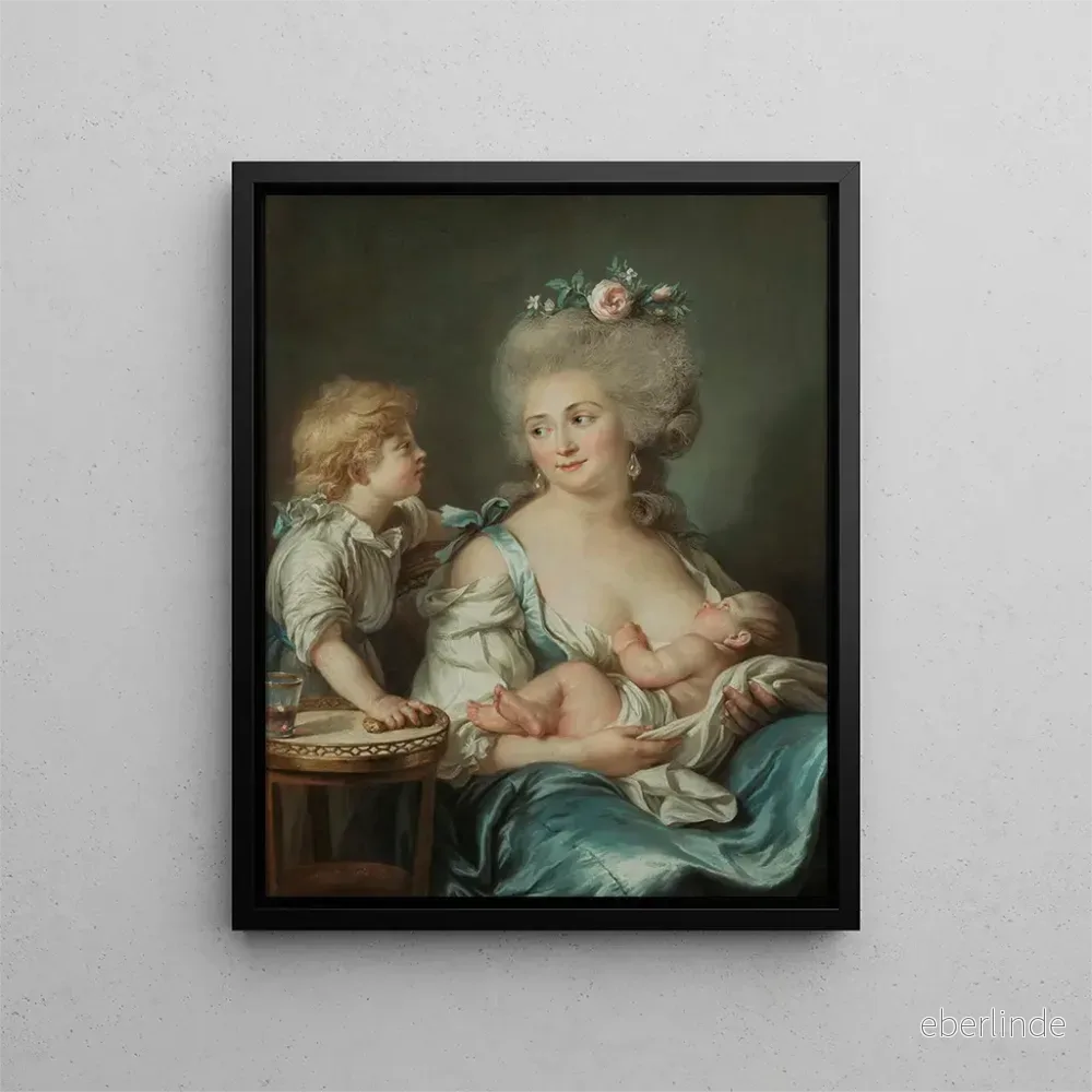 Målning Madame Charles Mitoire née Christine Geneviève Bron 1760-1842 - Adélaïde Labille-Guiard | Konsttryck