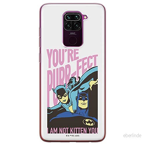 ERT GROUP mobiltelefonfodral för Xiaomi REDMI NOTE 9 originalt och officiellt licensierat DC mönster Batman 067 optimalt anpassad till formen på mobiltelefonen, fodral tillverkad av TPU plast 5905131520203