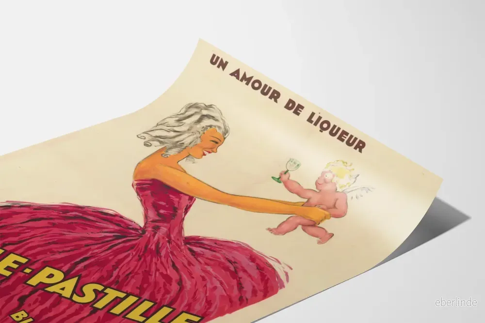Vintageposter Menthe-Pastille Blanche och Grön - Bild 3