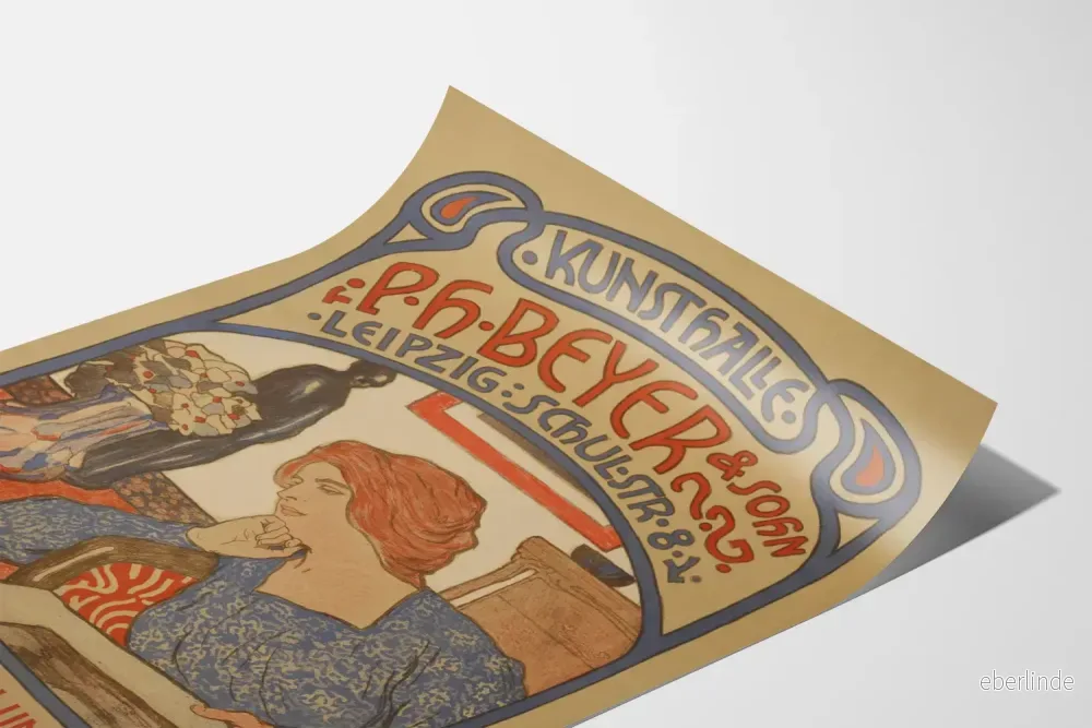 Art Nouveau-Poster Kunsthalle P.H. Beyer & Sohn Leipzig - Bild 3