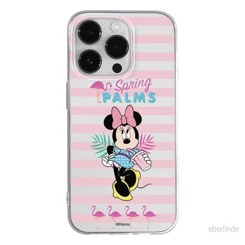 ERT GROUP mobiltelefonfodral för Apple Iphone 14 PRO MAX originalt och officiellt licensierat Disney mönster Minnie 028 optimalt anpassad till formen på mobiltelefonen, gedeeltelijk transparant 5905131943293
