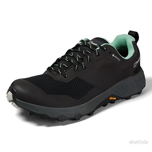 Berghaus Trailway Active Gore tex damsko vandringskänga, Svart grönt, 41.5 EU 5054773729281
