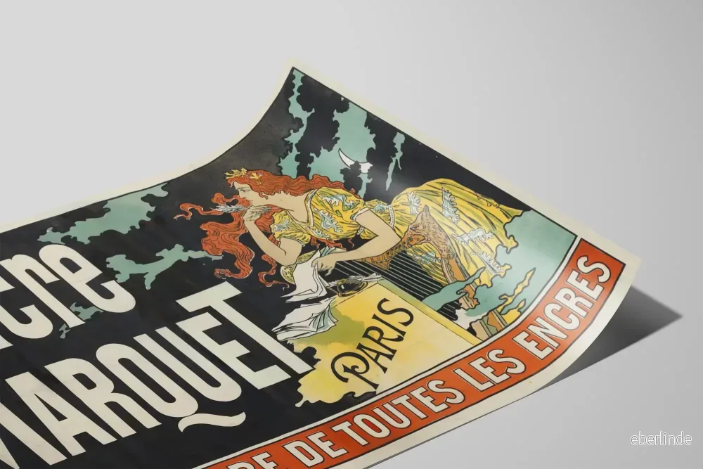 Vintageposter Encre L. Marquet Paris - Den bästa av bläck - Bild 2